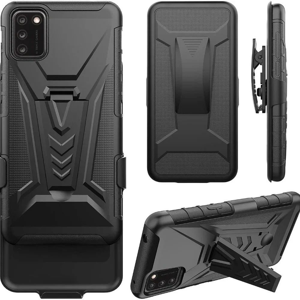 V Holster For TCL 30V 5G Kick Stand Rugged Case Cover MISS BOSS CROWN